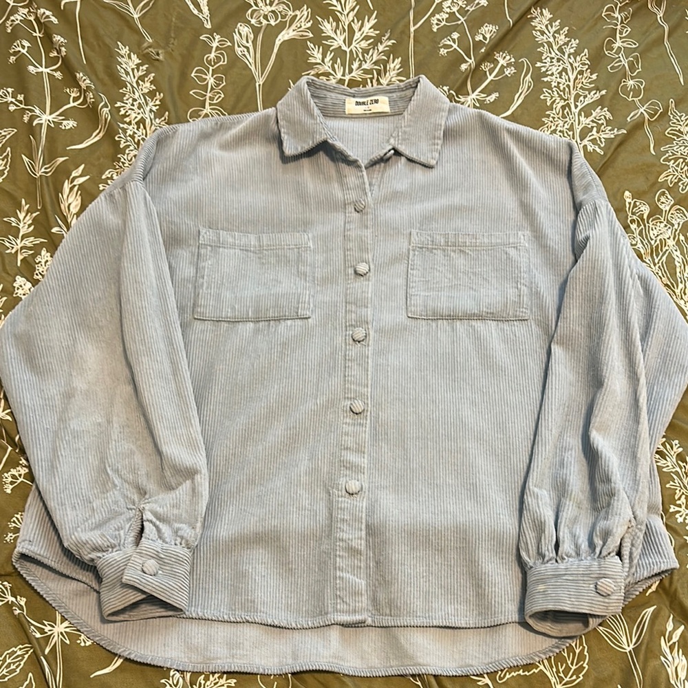 Double Zero Light Blue Corduroy Shirt
